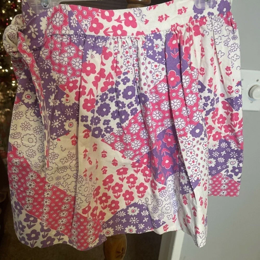 Vintage‎ Kids wrap Skirt with Tie Waist